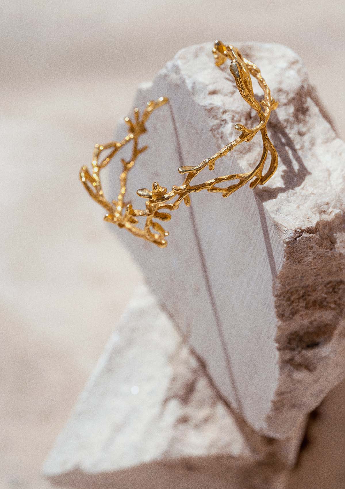 Brazalete grande Branques de plata