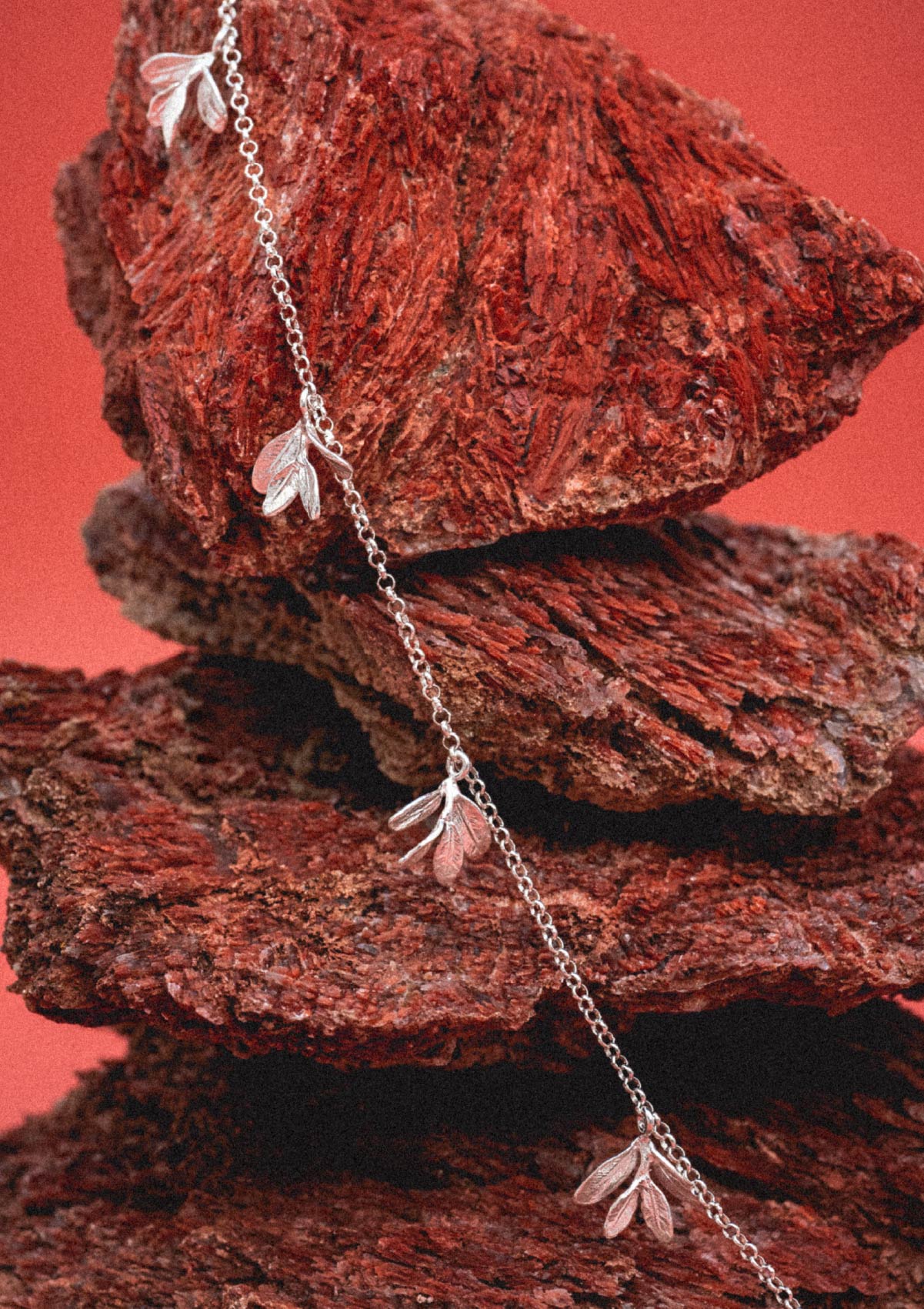 Gargantilla Acàcia de plata con baño de oro amarillo