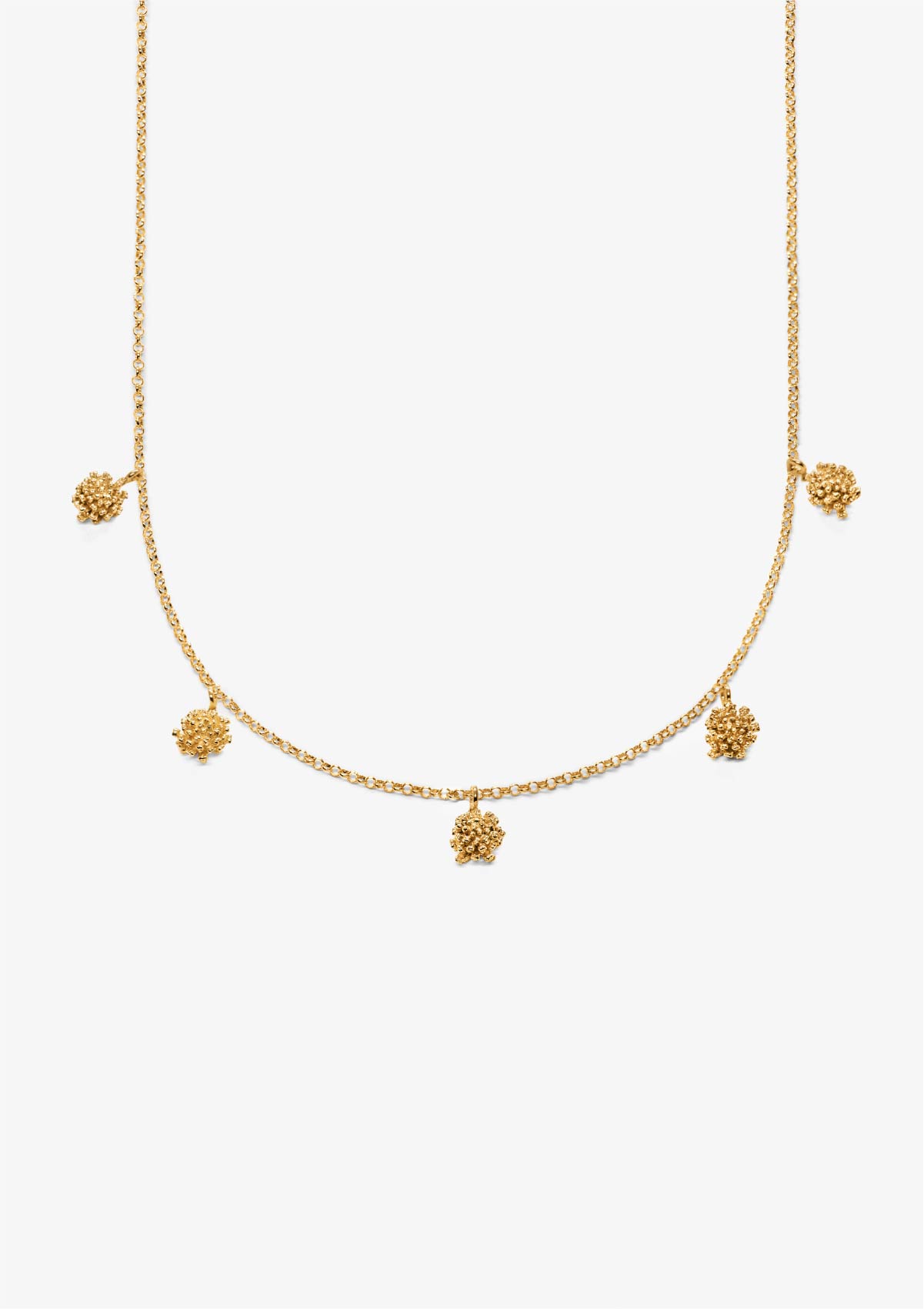 Gargantilla Amarant de plata con baño de oro amarillo