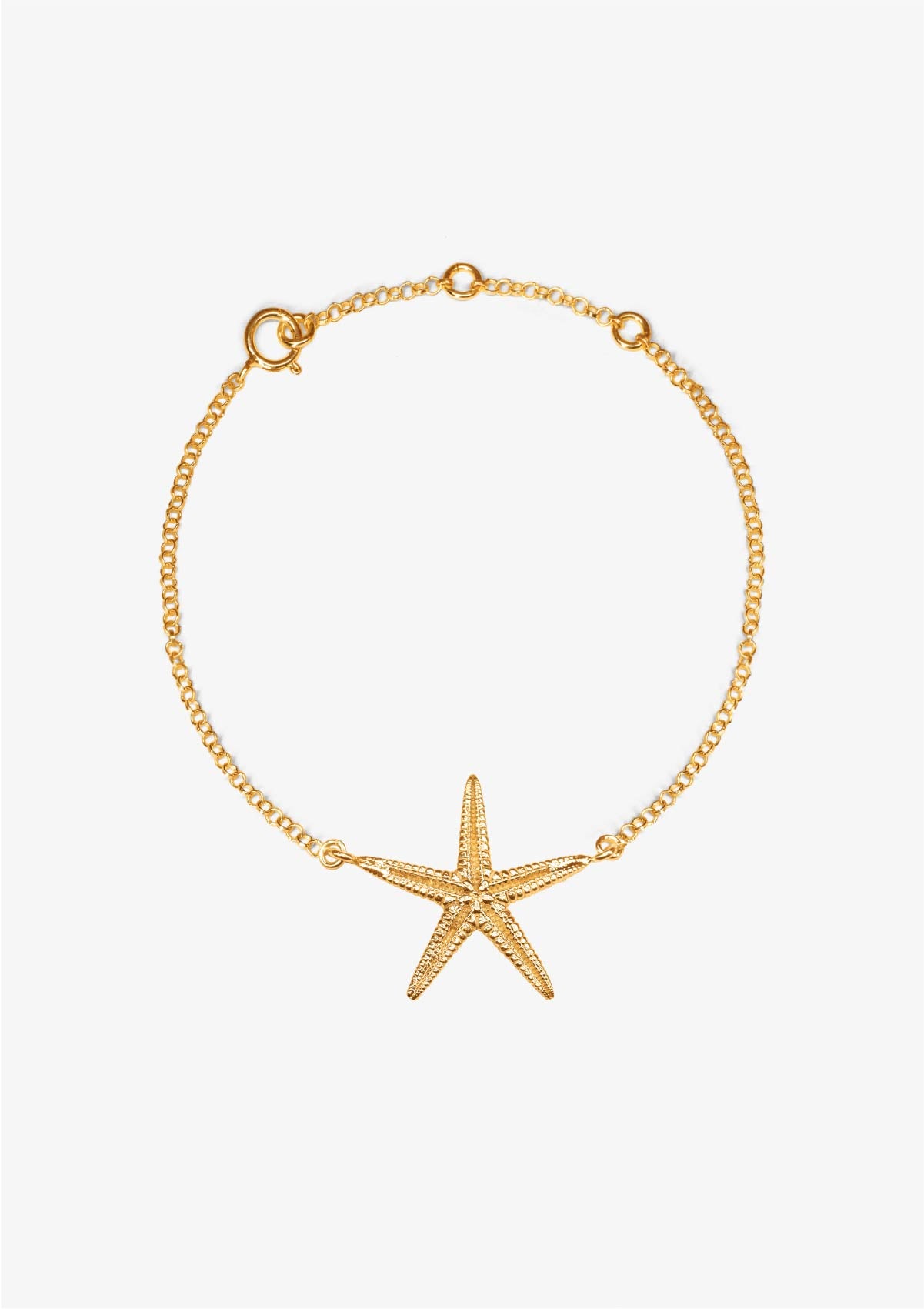 Pulsera Pèlag de plata con baño de oro amarillo