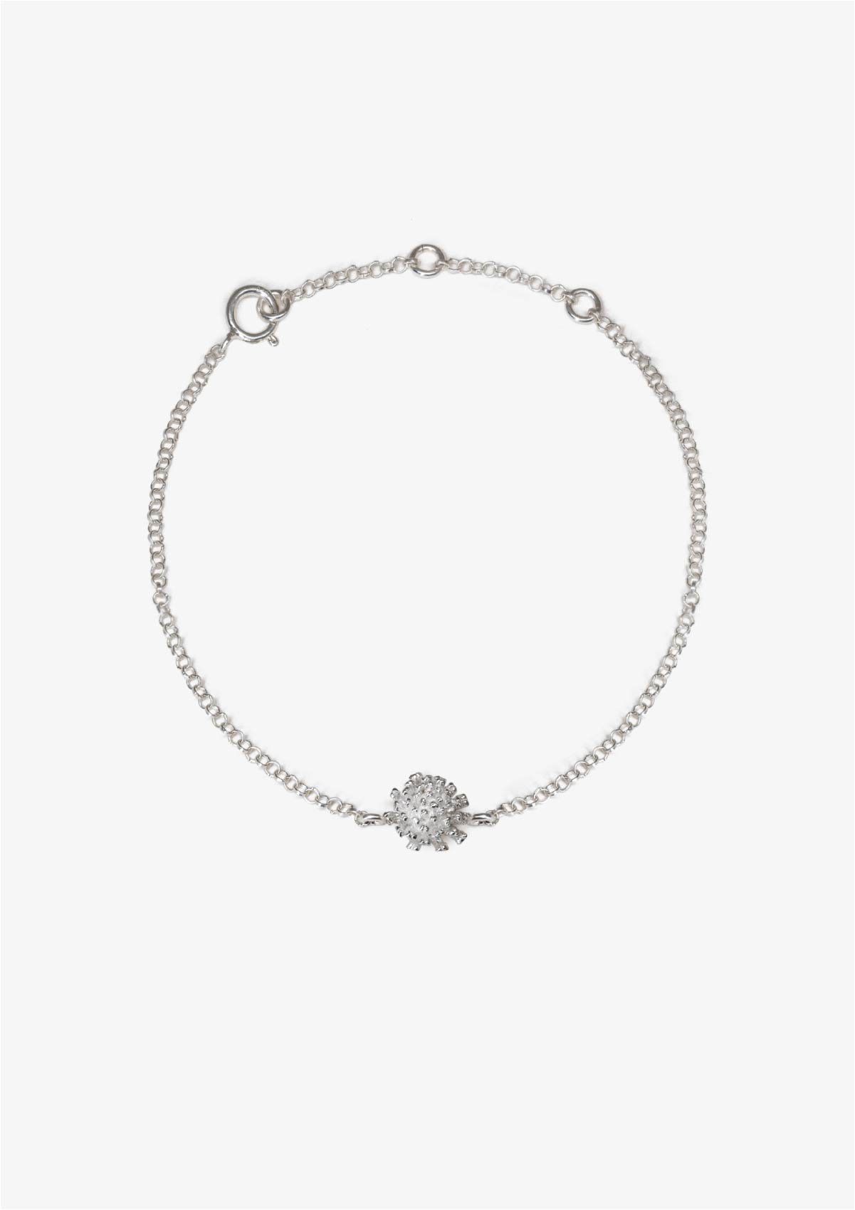 Pulsera pequeña Amarant de plata